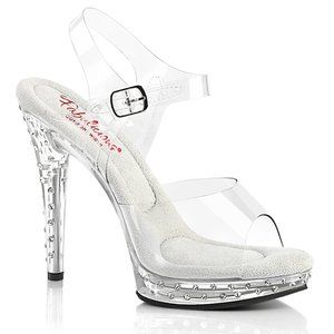 Fabulicious Glory 508SDT Pleaser Comfort Width Ankle Strap Sandals